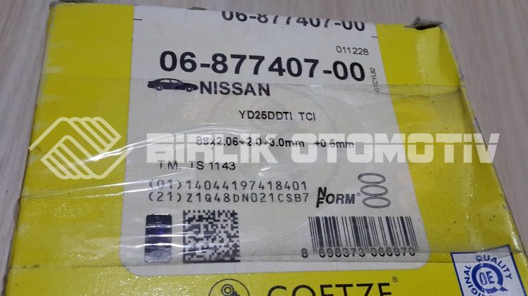 PICK-UP D23-SEGMAN 0,50 YD25 03-08 (ADET) PICK-UP D23-SEGMAN 0,50 YD25 03-08 (ADET)
